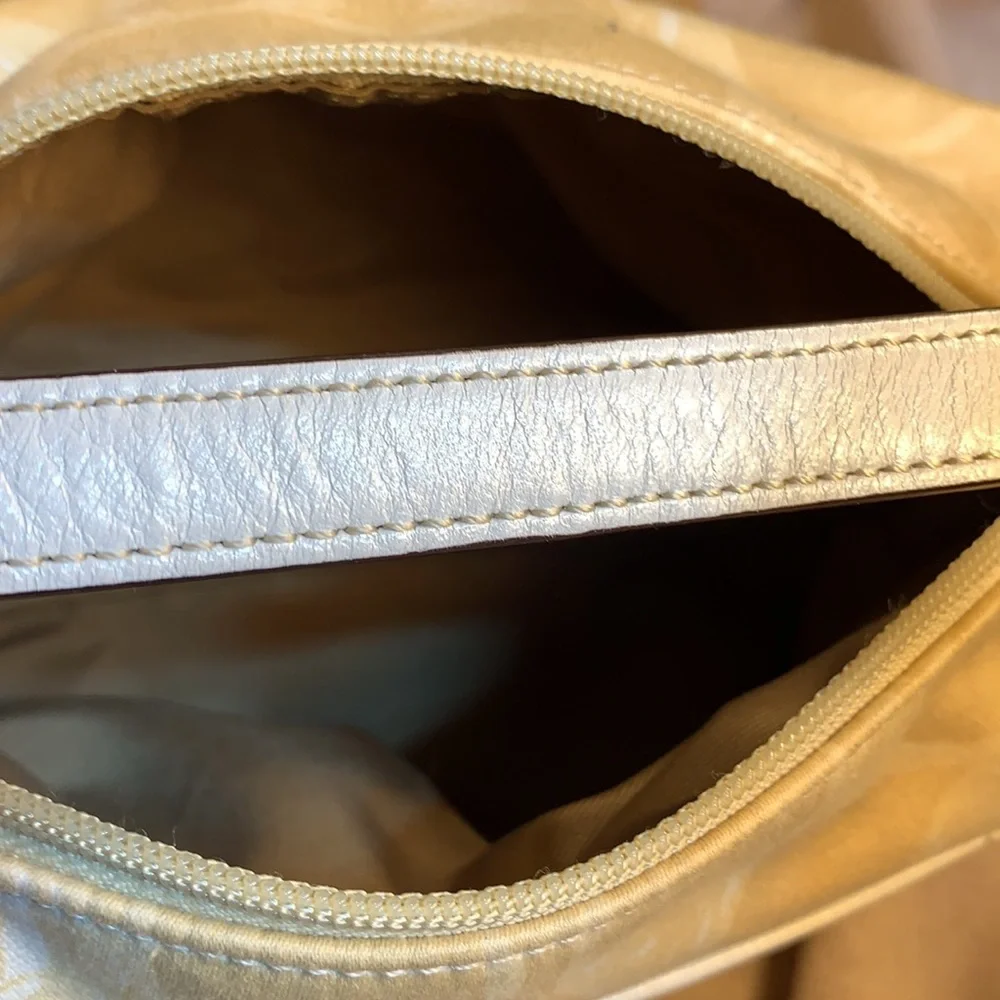 NWOT Coach leather/canvas mini bag w/tag EC